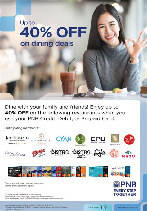 pnb credit card dining promo 2024|PNB Cards .